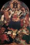 Luca Signorelli The Trinity, the Virgin and Two Saints oil painting on canvas